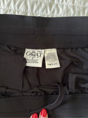 GOAT Men’s Black Stretch Athletic Shorts - Large